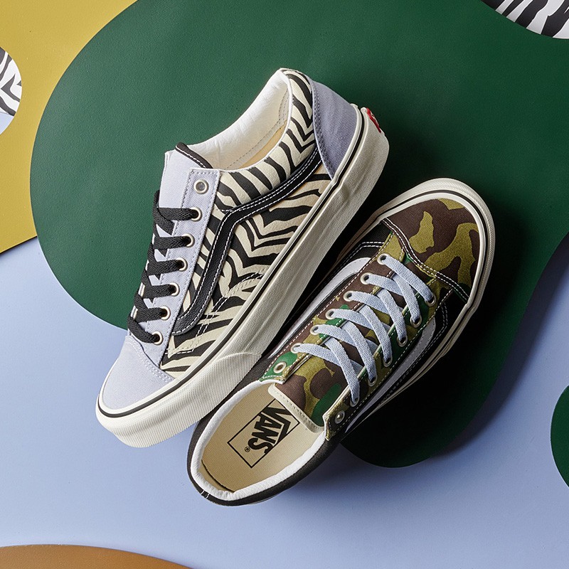 Vans Style 36 Mismatch Pack Zebra Camo Vans Thailand VN0A3DZ3WS8