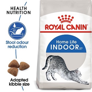 Royal Canin Indoor 27 ขนาด 4 kg. อาหารแมว สูตรแมวอาศัยในบ้าน ให้พลังงานน้อย สำหรับแมวโต 1 ปีขึ้นไป (4 กิโลกรัม/ถุง)