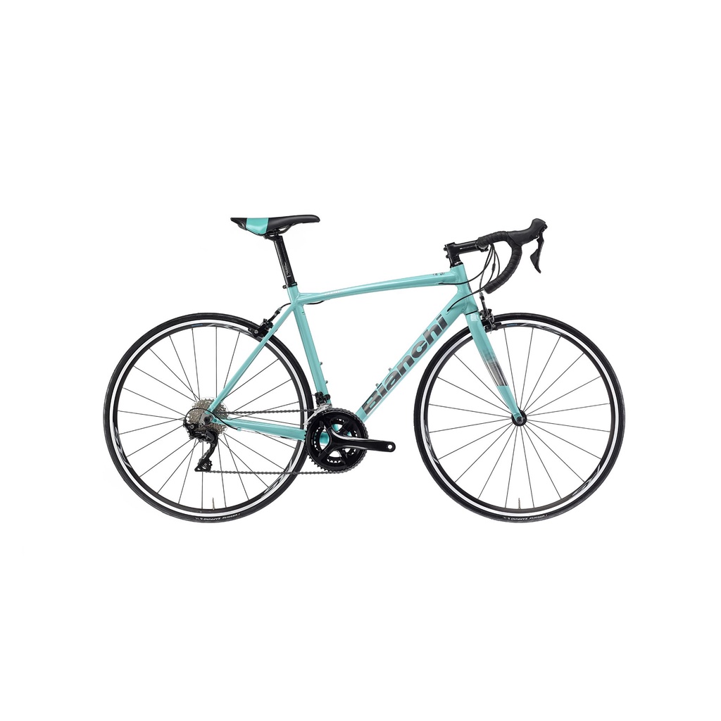 จักรยานเสือหมอบ-bianchi-via-nirone-7-shimano-sora-2-9sp-จาน-compact-2021-สีเขียวเซเลเต้-ไซส์-53