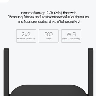 ภาพขนาดย่อของภาพหน้าปกสินค้าXiaomi Mi Wi-Fi Amplifier Pro ตัวขยายสัญญาณ Wi-Fi (300Mbps) ขยายให้สัญญานกว้างขึ้น จากร้าน techmate1 บน Shopee ภาพที่ 5