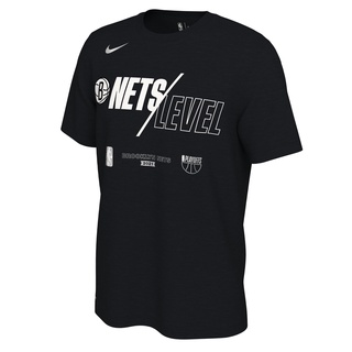 เสื้อยืดผ้าฝ้ายBrooklyn NETS NBA Playoffs 2021 Mantra Edition Basketball T-Shirt - NETS LEVELL XL  XXL 3XL