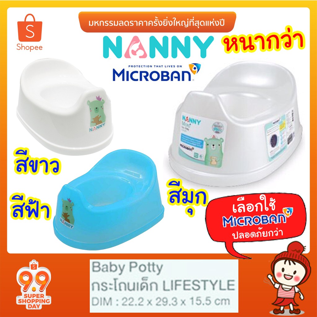 ภาพหน้าปกสินค้าลดสุดๆ กระโถนเด็ก Life Style N0468 กระโถนทรงสบาย เหมาะกับเริ่มเด็กหัดใช้กระโถนครั้งแรก ป้องกันแบคทีเรีย ยี่ห้อ NANNY