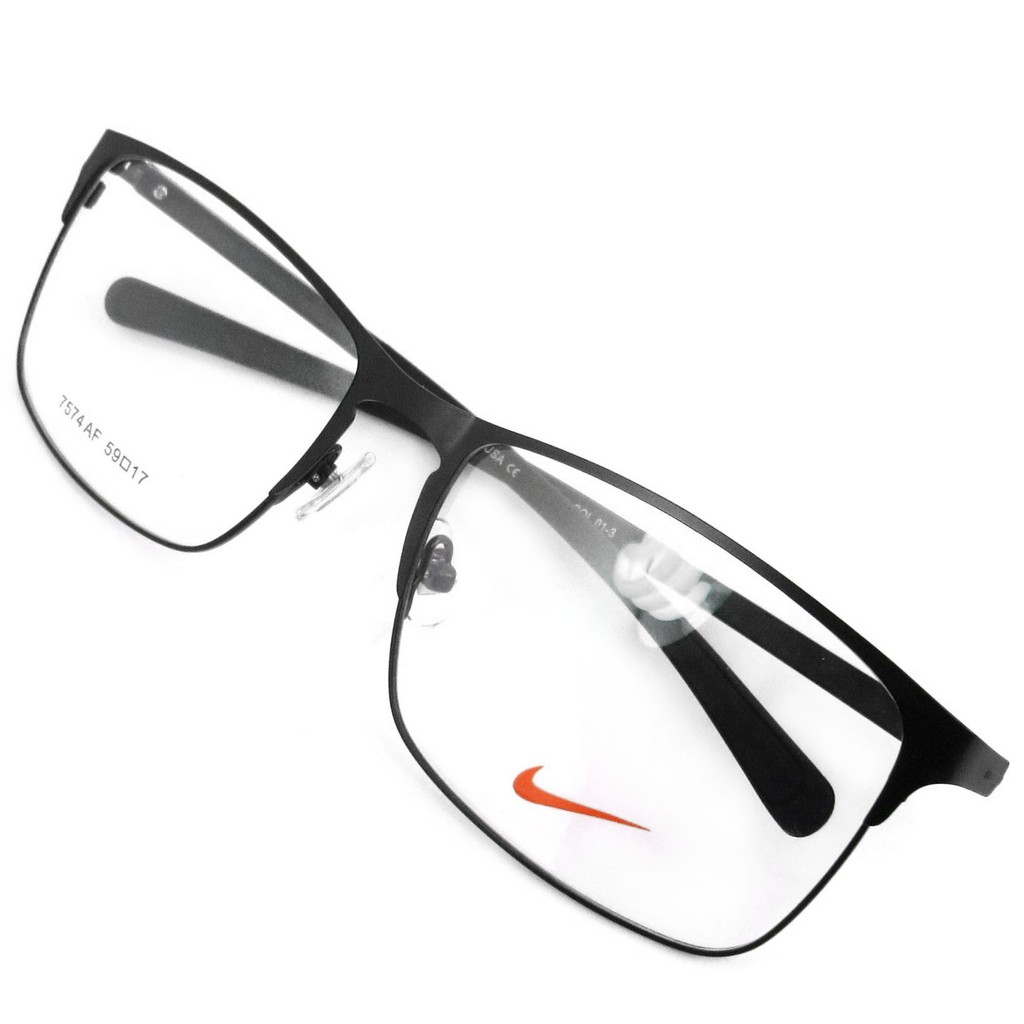 Nike Fashion แว่นตา รุ่น 7574 C-1-3 สีดำ กรอบเต็ม ขาข้อต่อ วัสดุ ...