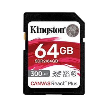 ภาพหน้าปกสินค้าKINGSTON SD Card Canvas React Plus SD SDR2 ความเร็ววิดีโอระดับ UHS-II (V90) 4K 8K มีขนาดให้เลือกที่ 64GB 128GB จากร้าน bigg1168 บน Shopee