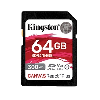 ภาพขนาดย่อของภาพหน้าปกสินค้าKINGSTON SD Card Canvas React Plus SD SDR2 ความเร็ววิดีโอระดับ UHS-II (V90) 4K 8K มีขนาดให้เลือกที่ 64GB 128GB จากร้าน bigg1168 บน Shopee