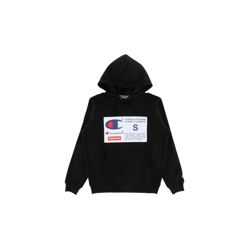 Supreme Champion Label Hooded Sweatshirt | Shopee Thailand