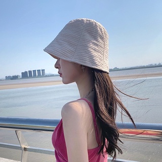 ภาพขนาดย่อของสินค้าหมวกบัดเก็ตของผู้หญิง หมวกบัดเก็ตสไตล์เกาหลี