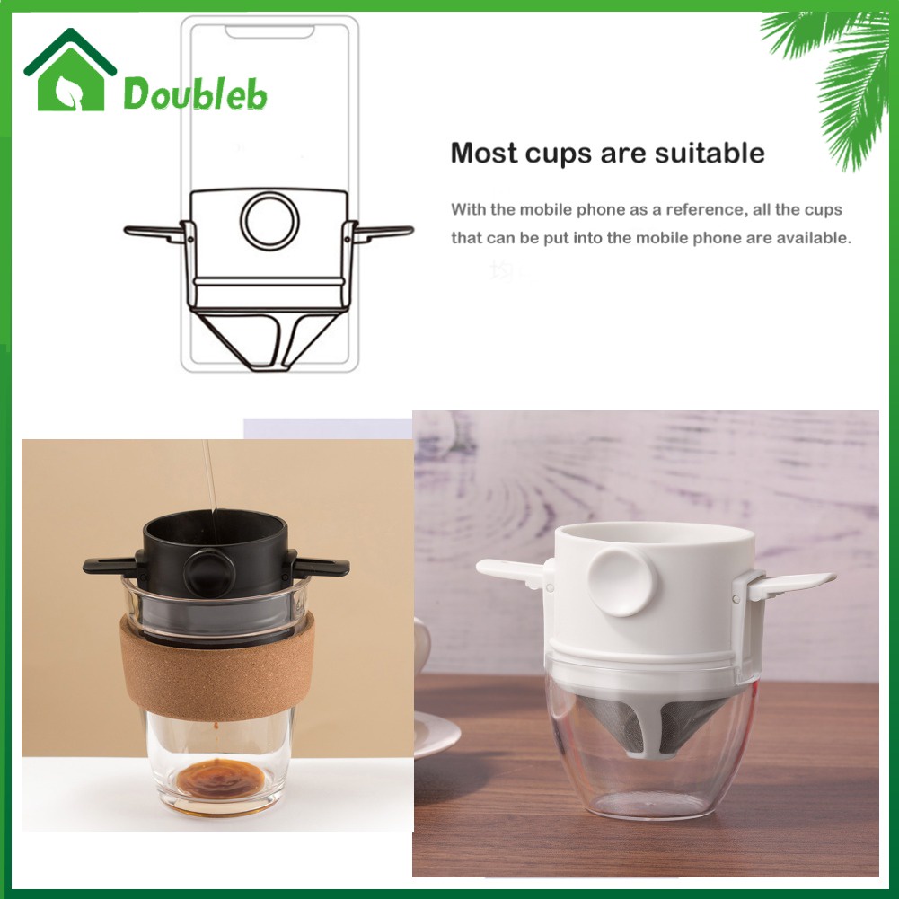 doub-อุปกรณ์ที่วางแก้วกาแฟชาแบบพับได้ขนาดพกพา