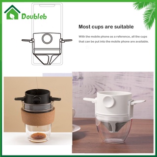 (Doub) อุปกรณ์ที่วางแก้วกาแฟชาแบบพับได้ขนาดพกพา
