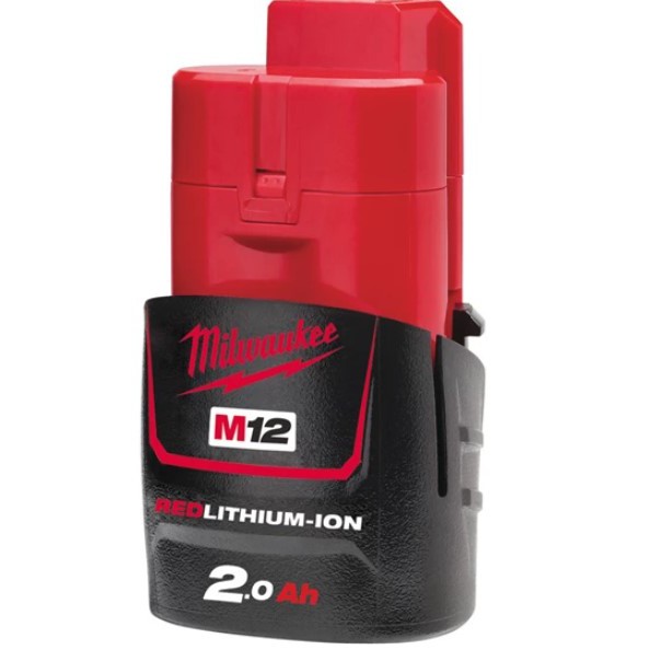 milwaukee-m12-b2-เเบตเตอร์รี่-12-โวลท์-m12-ขนาด-2-0-เเอปป์-อาว-m12-2-0ah-battery