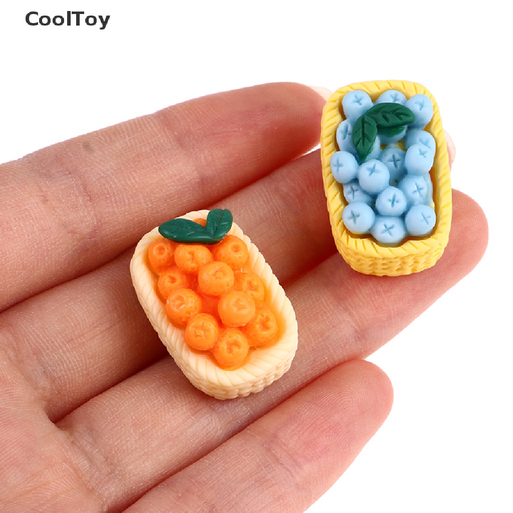 cooltoy-ตะกร้าผลไม้เรซิ่น-รูปกล้วย-สีส้ม-ขนาดเล็ก-1-12-สําหรับตกแต่งบ้านตุ๊กตา-5-ชิ้น