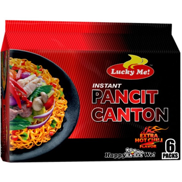 Lucky me noodles canton hot&spicy 80gx6pkt บะหมี่กึ่งสำเร็จ Shopee Thailand