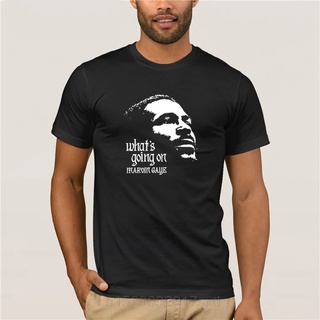 เสื้อยืดผ้าฝ้ายพิมพ์ลายคลาสสิก เสื้อยืดแขนสั้น พิมพ์ลาย MARVIN GAYE 100% MOTOWN COOL RETRO แฟชั่นฤดูร้อน สําหรับผู้ชาย