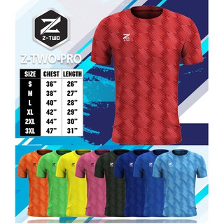 Ztwo-Pro เสื้อกีฬา เนื้อผ้า Micro-Polyester 100%