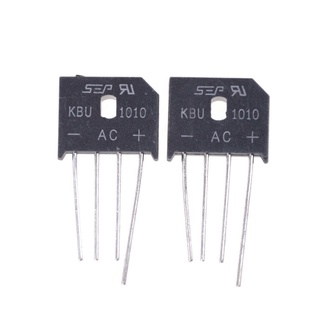 2ชิ้น GBU1010 ไดโอดบริด 10A 1000V Bridge Rectifier