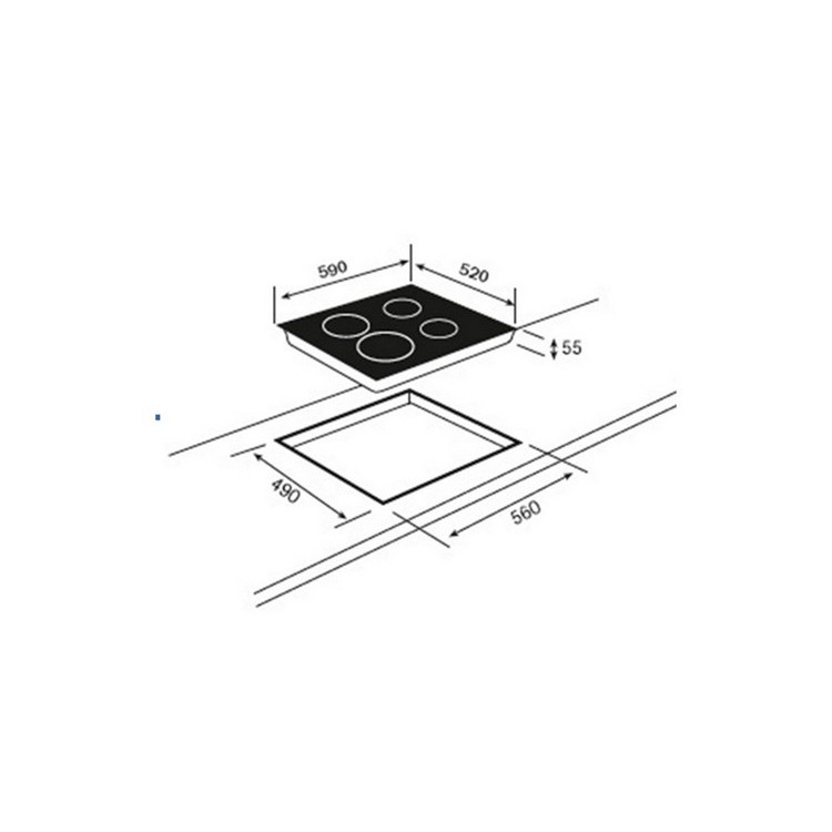 เตาฝังเซรามิก-teka-ve4-60cm-teka-ve4-เตาฝัง-เตาฝัง-kitchen-sale