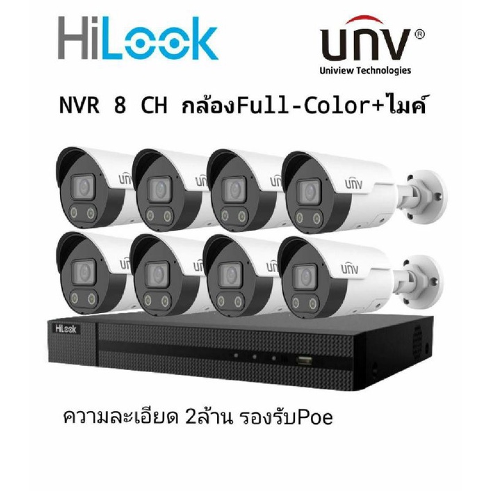 nvrhilook8ช่องกล้องip2ล้าน8ตัว