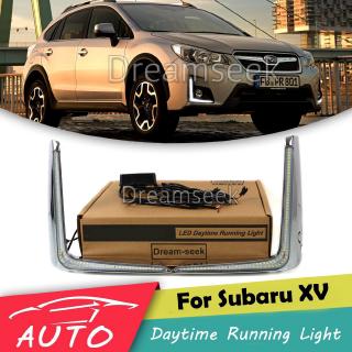 ไฟตัดหมอกสำหรับ Subaru XV rosstrek 2016 2017 Car LED Daytime Running