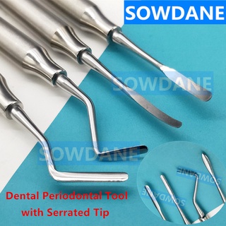 4pcs Dental Periotome Set Serrated Dental Stripper Perio with Saw Tooth Contouring Placement Periodontal Surgical Implan