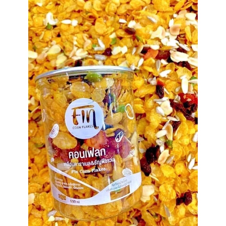 ภาพหน้าปกสินค้าFin Corn Flakes ฟินคอนเฟลกเคลือบคาราเมล จากร้าน tamjaimeakha บน Shopee