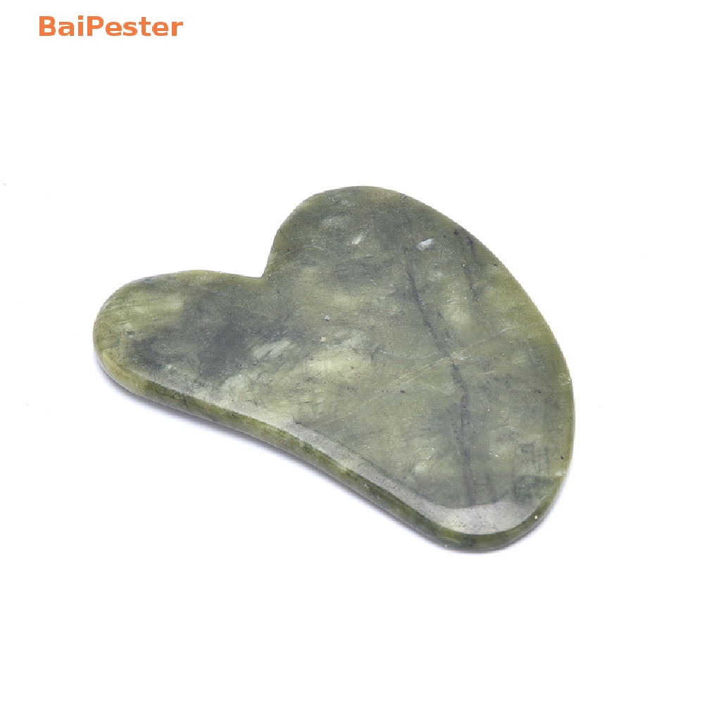 baipester-แผ่นหินหยกธรรมชาติ-สีเขียว-สําหรับนวดใบหน้า-กัวซา