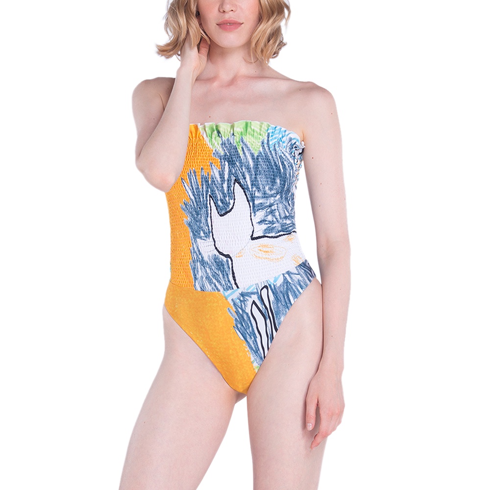 angelys-balek-ชุดว่ายน้ำ-strapless-swimsuit-รุ่น-ss22sw00301403-สีมัลติคัลเลอร์