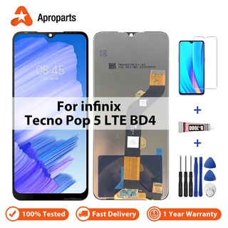 อะไหล่หน้าจอสัมผัส LCD แบบเปลี่ยน สําหรับ Tecno POP 5 LTE BD4 BD4a POP 5 Pro BD4j