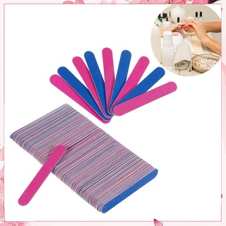 &lt;Sale&gt; 100Pcs Home Beauty Salon Double-Sided Disposable Nail File Emery Shaping Board