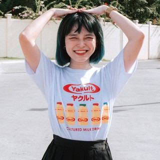 เสื้อยืดคอกลม Yakult | Thrift Apparel T-Shirtเสื้อยืด