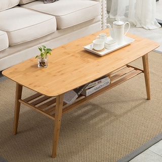 โต๊ะห้องรับแขก ทำจากไม้ไผ่ธรรมชาติ ขาโต๊ะแข็งแรง มั่นคงและไม่โยก cossmo2buy