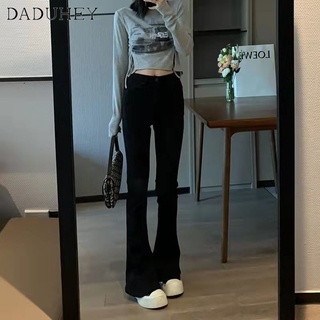 DaDuHey💕 (7 Colors) 2022 New High Waist Slim Skinny Jeans Womens Bell-Bottom Pants Elastic Horseshoe BOOTCUT bootcut Jeans Pants