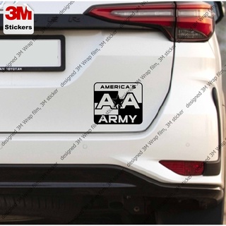 American army สติ๊กเกอร์ 3M ลอกออกไม่มีคราบกาว  Removable 3M sticker, สติ๊กเกอร์ติด รถยนต์ มอเตอร์ไซ