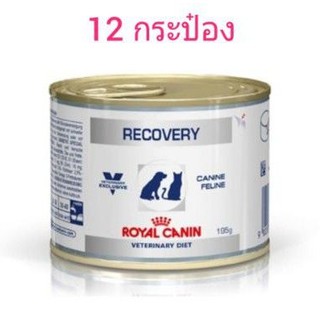 Royal Canin RECOVERY อาหารสัตว์ป่วยพักฟื้น 12 กระป๋อง