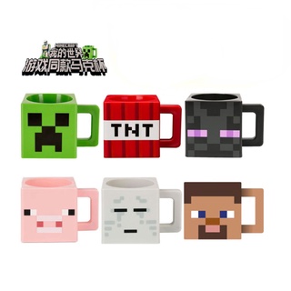 Minecraft แก้วน้ํา ลาย Enderman Creeper TNT คุณภาพสูง ของเล่น ของขวัญวันเกิด สําหรับผู้ใหญ่ และเด็ก