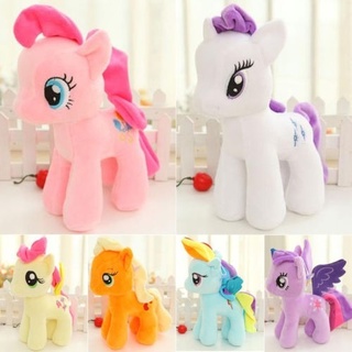 พร้อมส่ง ของเล่นตุ๊กตา My Little Pony Rainbow แบบนิ่ม 25 ซม. ของขวัญ สําหรับเด็ก