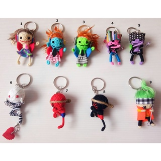 พวงกุญแจตุ๊กตาเชือก มวยไทย - เสน่ห์งานฝีมือ Authentic Thai Fight String Doll Keychain - Handcrafted Charm Inspired