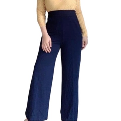 กางเกงขายาว-ขากระบอกใหญ่ทรงสวยมาก-ไซส์สาวอวบ-เอว-26-36-นิ้ว-ขอบเอวเรียบหน้า-หลัง-กางเกงสาวอวบ-กางเกงไซส์ใหญ่