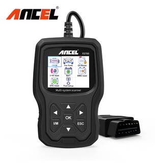 Ancel FD700 OBD2 เครื่องสแกนเนอร์อัตโนมัติ แบบเต็มระบบ สําหรับ Ford Car Scanner BMS ETC Oil Reset Multi-language Car Diagnostic Tool