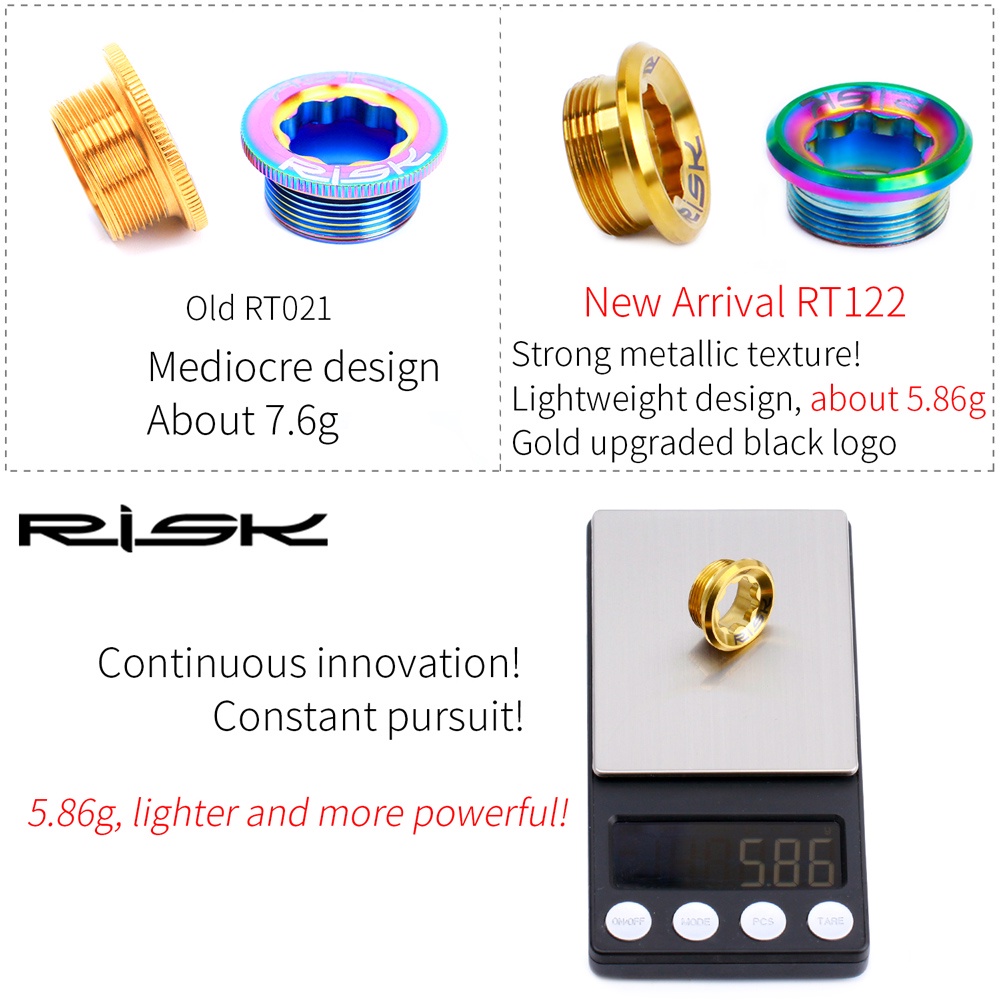 risk-สกรูกะโหลกจักรยานเสือภูเขา-ไทเทเนียม-m20x8-มม