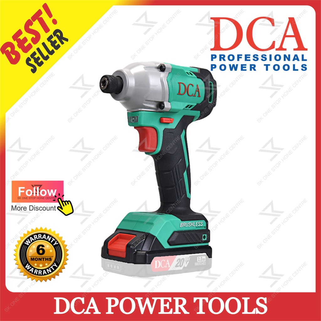 ไดร์เวอร์กระแทกไร้สาย DCA 20V Brushless Impact Driver ADPL0314