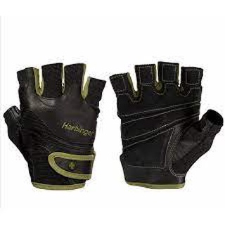 Harbinger FlexFit Wash&Dry Gloves - Black/Greenถุงมือออกกำลังกาย