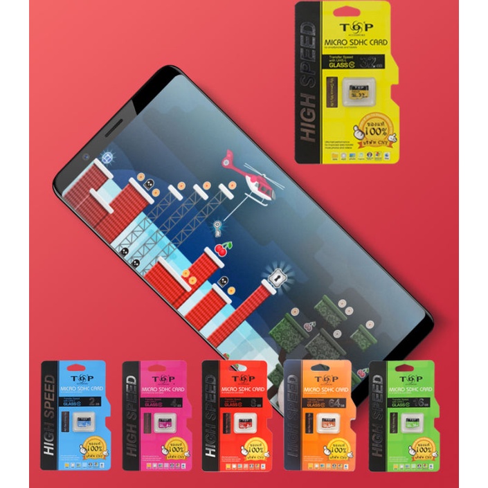 เมมโมรี่การ์ด 32GB MicroSD Class 10 โทรศัพท์มือถือMemory Card 64G 16G ...