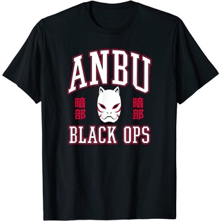 เสื้อยืดโอเวอร์ไซส์เสื้อยืด พิมพ์ลาย Naruto Shippuden Anbu Black Ops พร้อมหน้ากากS-3XL