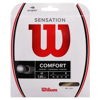 ราคาและรีวิวWILSON Sensation ขนาด 1.25/17 เอ็นไม้เทนนิส Tennis String เอ็นเทนนิส ไม้เทนนิส เทนนิส LUXILON SOLINCO TECNIFIBRE TOURNA