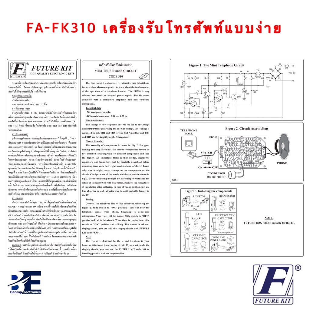 future-kit-fa310-fk310-เครื่องรับโทรศัพท์แบบง่าย-fa310-fk310