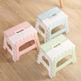 [✅โค้ดส่งฟรี]เก้าอี้พับเด็ก พกพา ลาสติกอเนกประสงค์ Baby Foldable Chair