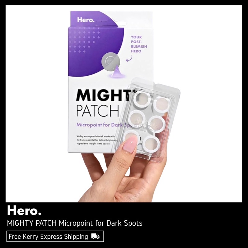 Hero Cosmetics MIGHTY PATCH Micropoint for Dark Spots แผ่นเเปะรักษารอย ...