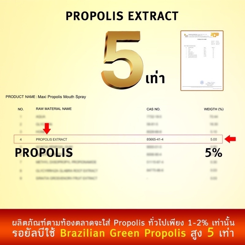 ภาพสินค้าPropoliz Mouth Spray โพรโพลิส ขนาดจัมโบ้ 20ml เกรดพรีเมี่ยม ใช้ กรีน โพรพอลิส เกรดดีที่สุดในโลก พร้อมส่ง จากร้าน everydayengine_thailand บน Shopee ภาพที่ 8