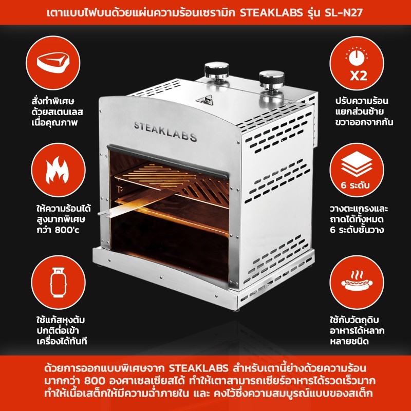 เตาอินฟราเรด-steaklabs-เตาซาลามานเดอร์