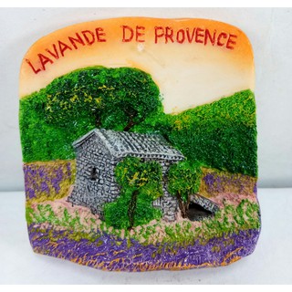 แม่เหล็กติดตู้เย็นนานาชาติสามมิติ รูปแหล่งท่องเที่ยว Lavande de Provence ประเทศฝรั่งเศส 3D fridge magnet France